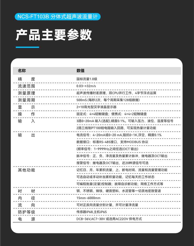 NCS-FT103B分體式超聲波流量計.png
